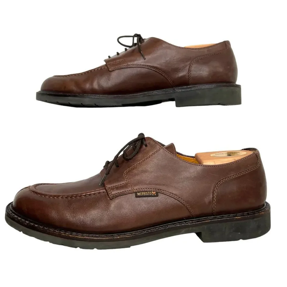 MEPHISTO Phoebus In Dark Brown Smooth Leather Men's Size 10.5